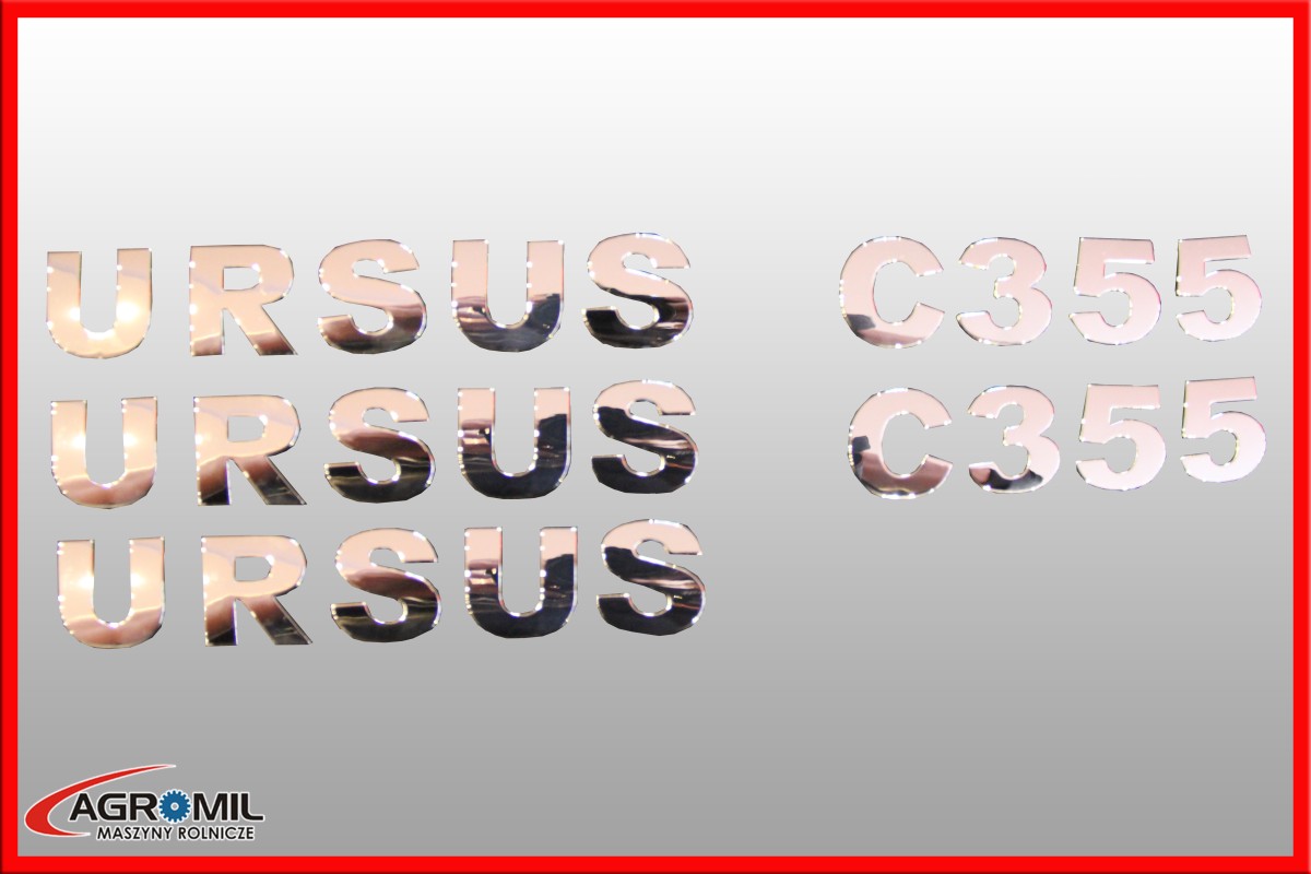 URSUS C355 - komplet liter na boki + przód