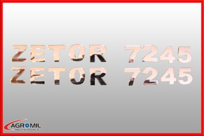 ZETOR 7245 - komplet liter na boki