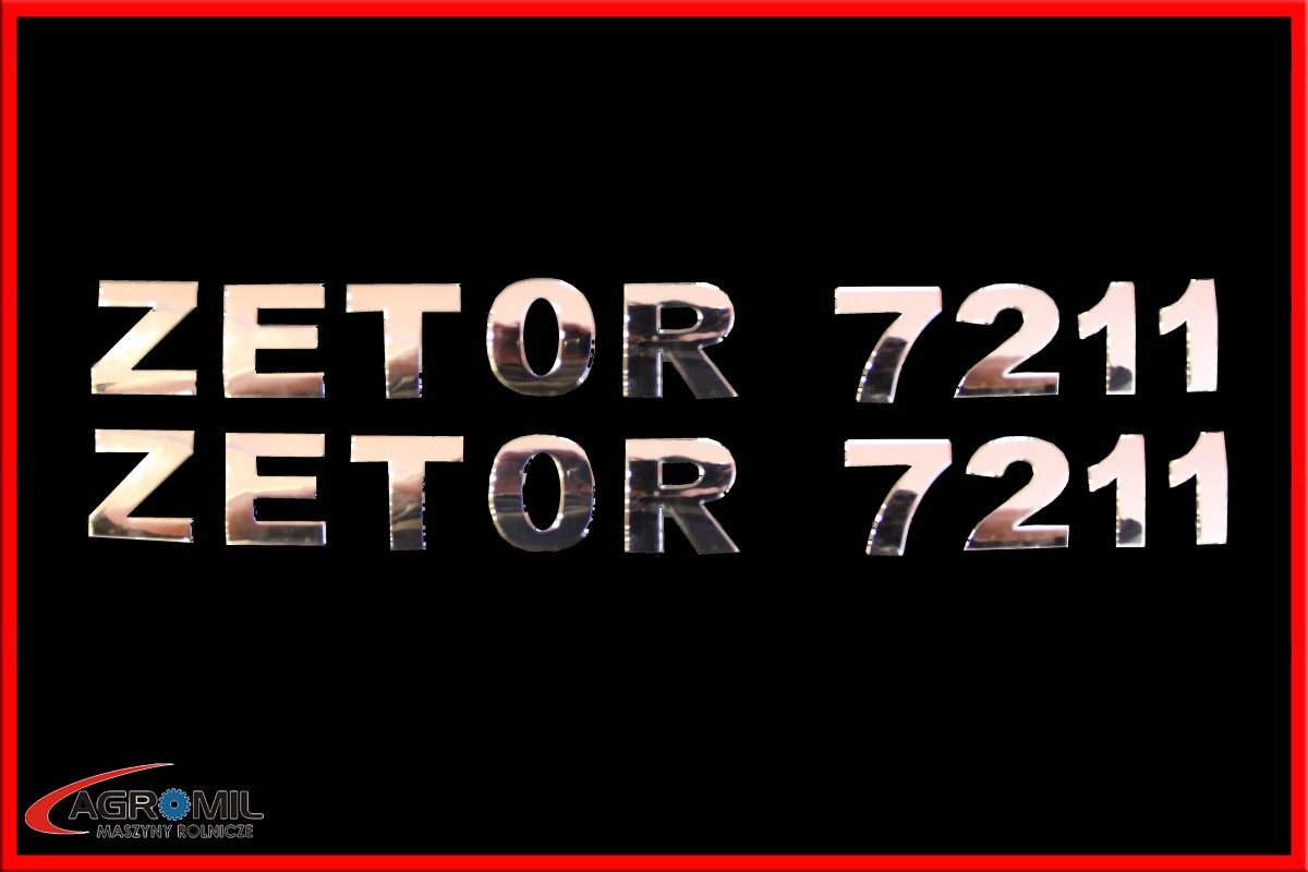 ZETOR 7211 - komplet liter na boki