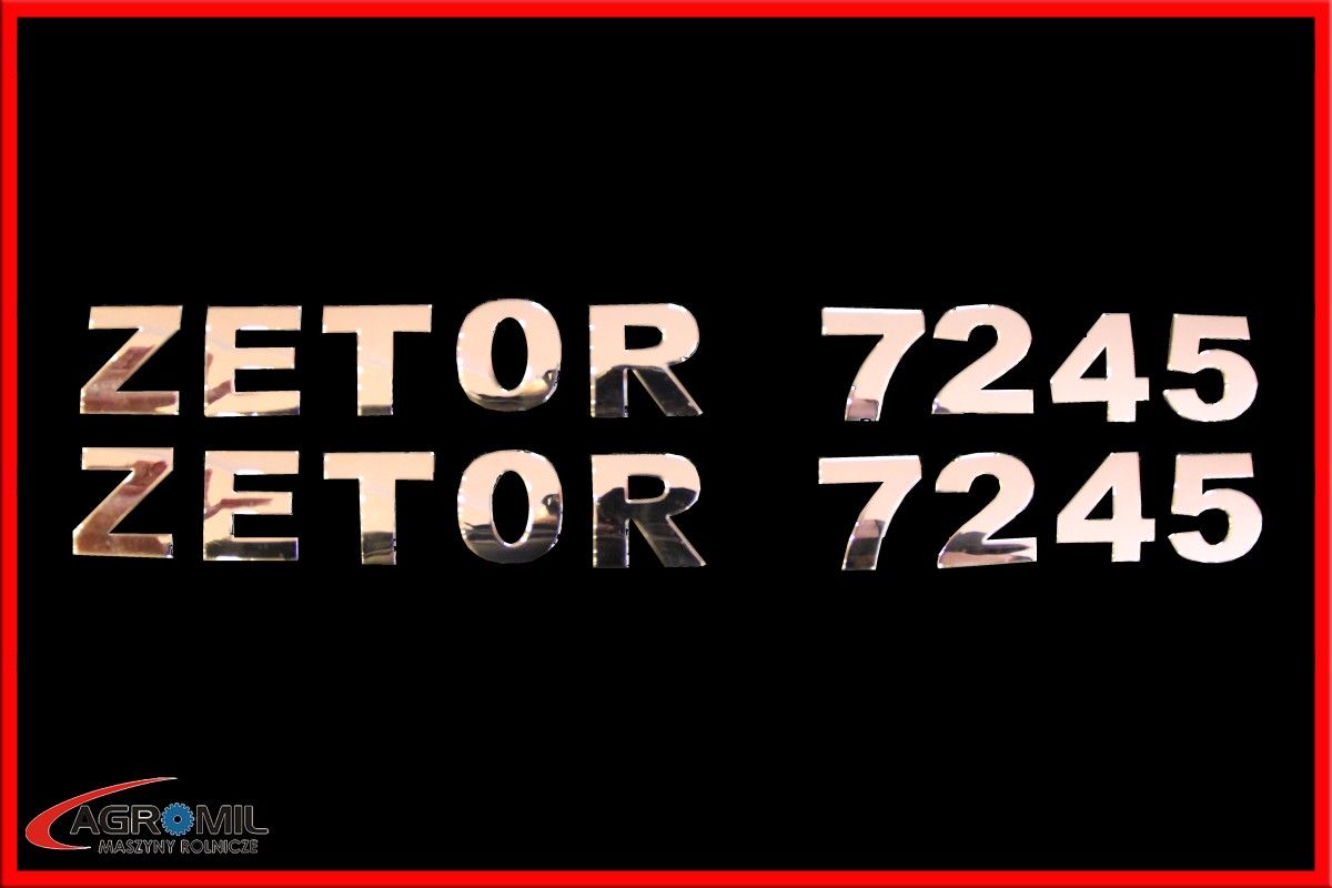 ZETOR 7245 - komplet liter na boki